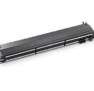 Patch Panel Cat.6A 24 Portas 19 1U Cinza - EQUIP