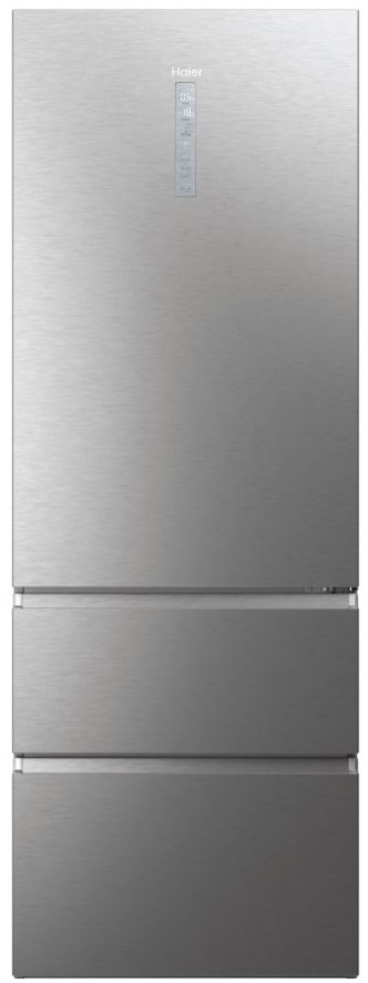 Frigorífico Combinado 3D 70 Serie 7 HTW7720ENMP 483L No Frost (Cinzento) - HAIER