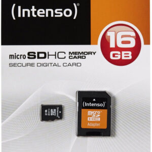 Cartão de Memória 16GB microSDHC - INTENSO