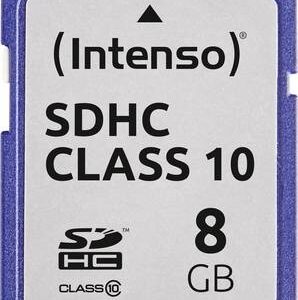 Cartão de Memória 8GB SDHC Class 10 - INTENSO