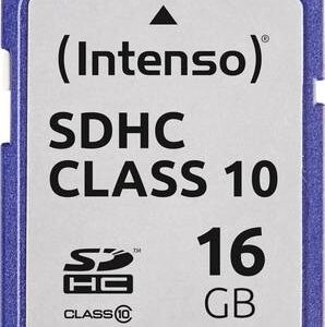 Cartão de Memória 16GB SDHC Class 10 - INTENSO