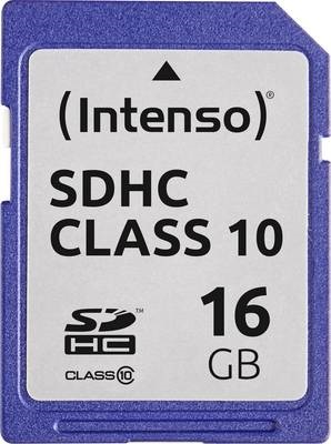 Cartão de Memória 16GB SDHC Class 10 - INTENSO