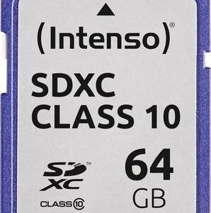 Cartão de Memória 64GB SDHC Class 10 - INTENSO