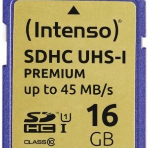 Cart?o de Mem?ria 16GB SDHC Premium Class10 UHS-I - INTENSO