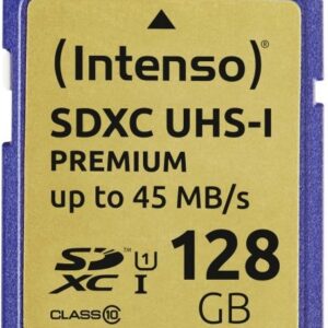 Cartão de Memória 128GB SDHC Premium Class10 UHS-I - INTENSO