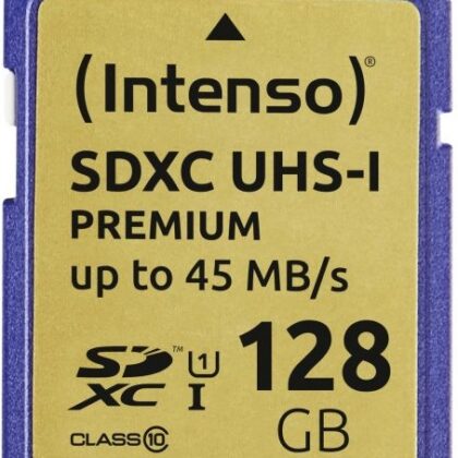Cartão de Memória 128GB SDHC Premium Class10 UHS-I - INTENSO