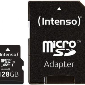 Cartão de Memória 128GB UHS-I Premium Class 10 + Adaptador - INTENSO