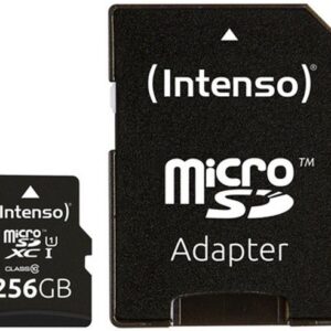 Cart?o de Mem?ria 256GB UHS-I Premium Class 10 + Adaptador - INTENSO