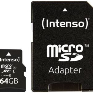 Cart?o de Mem?ria 64GB UHS-I Performance + Adaptador - INTENSO