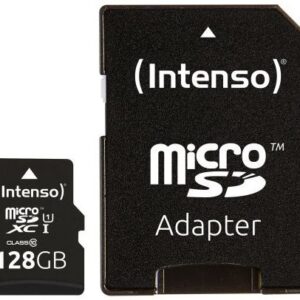 Cartão de Memória 128GB UHS-I Performance + Adaptador - INTENSO