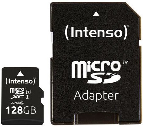 Cartão de Memória 128GB UHS-I Performance + Adaptador - INTENSO