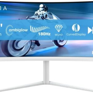 Monitor Evnia 34 34M2C5501A/00 Wide Quad HD LCD (Branco) - PHILIPS