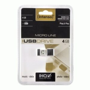 Pen Drive USB2.0 4GB Micro Line (Preto) - INTENSO