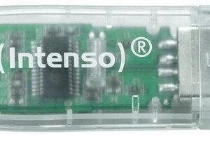 Pen Drive USB2.0 32GB (Transparente) - INTENSO Rainbow Line