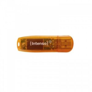 Pen Drive USB2.0 64GB Rainbow (Laranja) - INTENSO