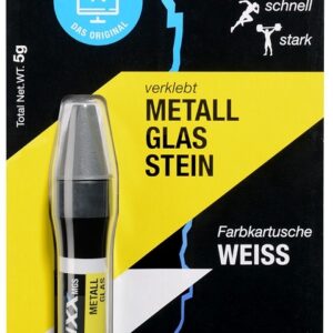 Recarga de Cola Reparadora Metal, Vidro e Pedra (MGS) Branco 5g - BLUFIXX
