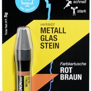 Recarga de Cola Reparadora Metal, Vidro e Pedra (MGS) Castanho-a-Vermelhado 5g - BLUFIXX