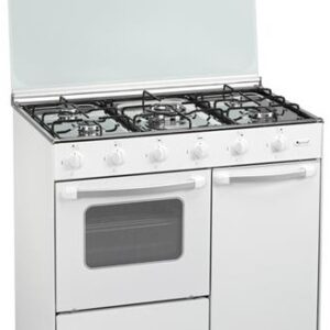 Fog?o a G?s 5 Zonas FQ5200/2BR c/ Forno 54L (Branco/Inox) - GRALUX