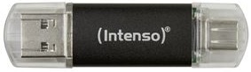 Pen Drive USB 3.2 + USB-C Twist Line 128GB (Preto) - INTENSO