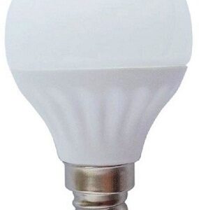 Lampada LED Opalina 220V E14 G45 6W Branco F. 6000K 510Lm