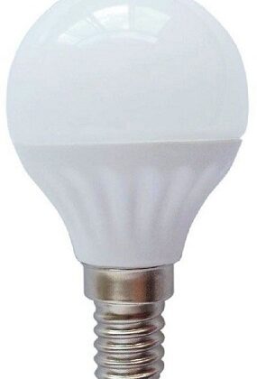Lampada LED Opalina 220V E14 G45 6W Branco F. 6000K 510Lm