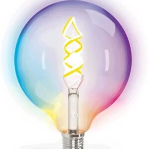 L?mpada LED Filamento Inteligente Smart Wi-Fi/Bluetooth E27 G125 RGBW 5W 420Lm