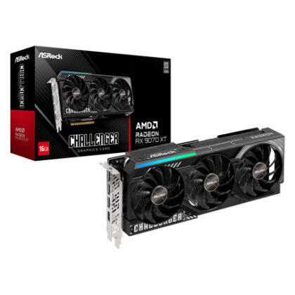 Placa gráfica Asrock RX 9070 XT Challenger Amd RX9070XT 16GB Gddr6 256BIT 1HDMI+3DP