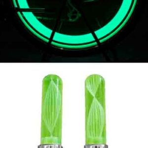 Pack 2 Lampadas NEON Sinalizadoras Verde p/ Rodas Veiculos (Carro, Mota, Bicicleta, ...)