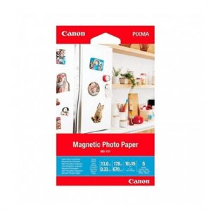 Papel Fotográfico Magnético MG-101 10x15cm (5 Folhas) - CANON