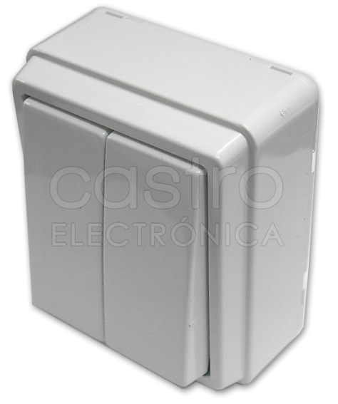 Comutador de Escada Duplo 10A 250V Série 3700 (Branco) - EFAPEL