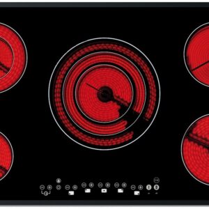 Placa Vitrocer?mica TR951 5 Zonas Biselada 8900W (Preto) - TEKA