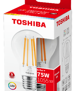 Lâmpada LED E27 A60 Filamento 8,5W Branco Q. 2700K 1055Lm - TOSHIBA