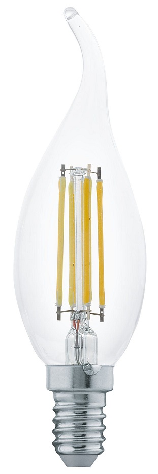 Lâmpada LED E14 CF35 Filamento 4,5W Branco Q. 2700K 470Lm - TOSHIBA
