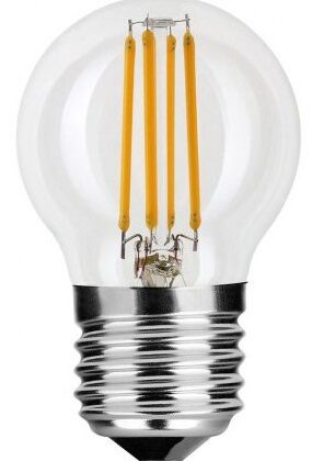 Lâmpada LED E27 G45 Filamento 4,5W Branco Q. 2700K 470Lm - TOSHIBA