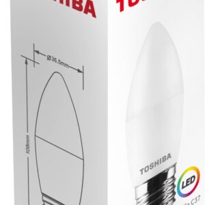 Lâmpada LED E27 C37 7W 6500K 806Lm - TOSHIBA