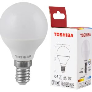 L?mpada LED E14 G45 4,7W 4000K 470Lm - TOSHIBA