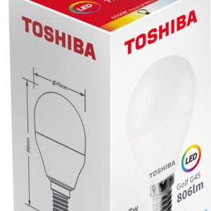 Lâmpada LED E14 G45 7W 4000K 806Lm - TOSHIBA