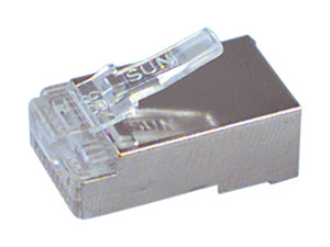 Ficha Telefone-Rede RJ45 CAT5 (Blindada)