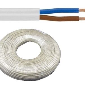 Bobine Cabo El?ctrico Flex?vel 2x 1,0mm Branco (100 mts)