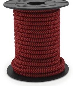 Bobine Cabo Eléctrico Têxtil 2x 0,75mm Vermelho Listado (10 mts) - GSC