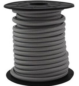 Bobine Cabo Eléctrico Têxtil 2x 0,75mm Cinza (10 mts) - GSC