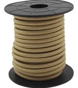Bobine Cabo Eléctrico Têxtil 2x 0,75mm Castanho Claro (10 mts) - GSC