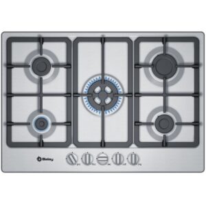 Placa 5 Bocas a G?s 750x520mm (Inox) - BALAY