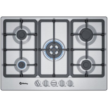 Placa 5 Bocas a Gás 750x520mm (Inox) - BALAY