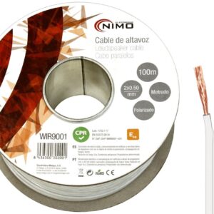 Bobine Cabo Coluna Branco 2x 0,50 mm? (100 mts) - NIMO