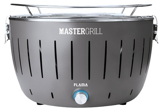 Grelhador Barbecue a Carvão 31cm (Cinza) - FLAMA