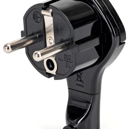 Ficha Macho T/ Shuck Lateral Extra-Fina (Preto)