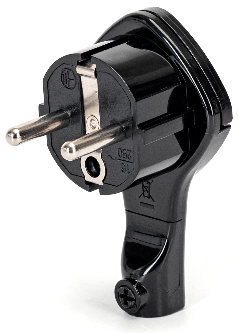 Ficha Macho T/ Shuck Lateral Extra-Fina (Preto)