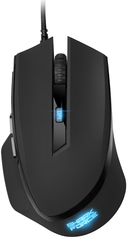 Rato Óptico Shark Force II 4200 DPI (Preto) - SHARKOON