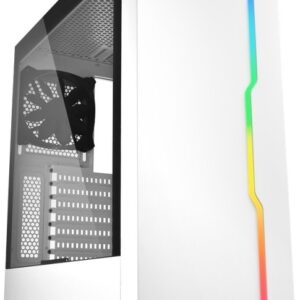 Caixa ATX RGB Slider Vidro Temperado USB 3.0 (Branco) - SHARKOON